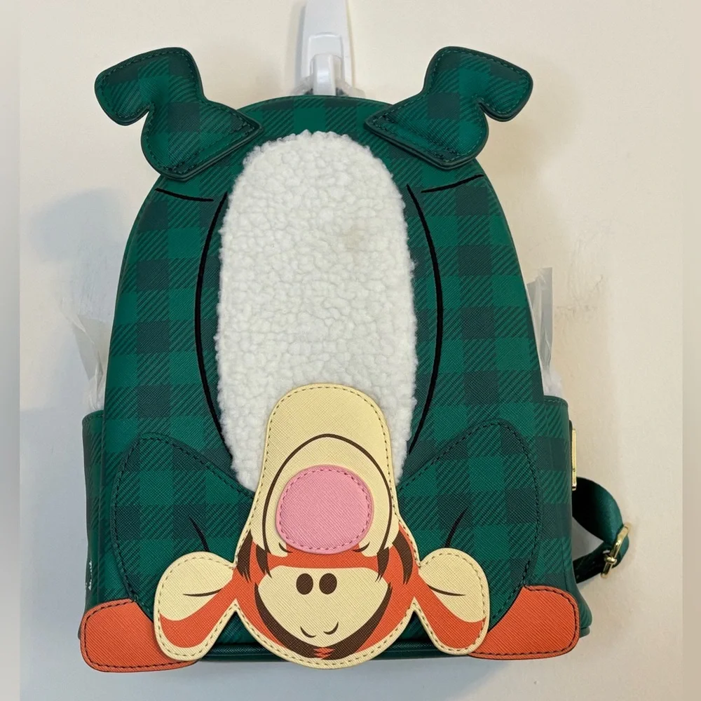 Green Plaid Tigger Backpack - Picture 6 of 10